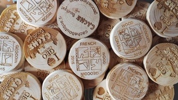 Custom Wood coins x 100 Cache Boutique