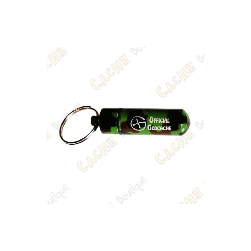 Micro capsule Official Geocache 5 cm X 10 - Green - Cache Boutique